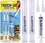 Slobproof Touch-Up Paint Pen | Fills with Any Paint for Color-Matched Touch Ups to Scuffed Walls and Trim | Keeps Paint Fresh Inside for at Least Seven Years | Includes Two Fine Brush-Tips, 2-Pack