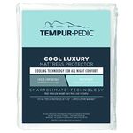 Tempur-Pedic Cool Luxury Mattress Protector, King, White