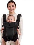 JOYNCLEON Ergonomic Baby Carrier with Adjustable Strap,4-in-1 Newborn to Toddler Carrier,Breathable Mesh Baby Carrier for Summer,Compact for Travel & Outdoor Adventures,Ideal for Infants 0-3 Years