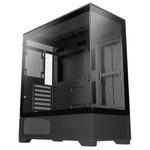 GameMax Vista Black Dual Tempered Glass Panelling ATX PC Gaming Case with GameMax V4.0 PWM ARGB Hub Included