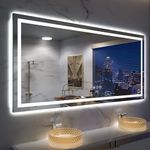 Amorho 72''x 40'' LED Mirror for Ba