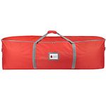 Dadouman Heavy Duty Oxford Christmas Tree Storage Bag with Extra Padded Handles| Waterproof Oxford Artificial Tree Storage Bag | 51" L x 16" W x 16" H, ID Card Included (Red)