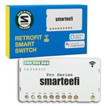 Smarteefi WiFi 8 Node Smart Switch (PRO-SERIES), Retrofit Smart Switch, Works with existing switches, No hub required, Compatible with Alexa and Google Home (PRO-SERIES) 230 Volts, 2_way, toggle