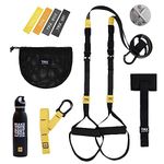 TRX GO Bundle - for The Travel Focused Professional or Any Fitness Journey, TRX Training Club App, X-Mount Anchor, 4 Mini Bands, and a TRX Training Stainless Steel Water Bottle