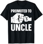 Funny Uncle Design For Men Daddy Dad Boys Promoted To Uncle T-Shirt