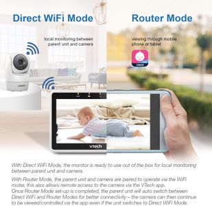 VTech Wi-Fi Baby Monitor – VM901 Video Camera with App Control