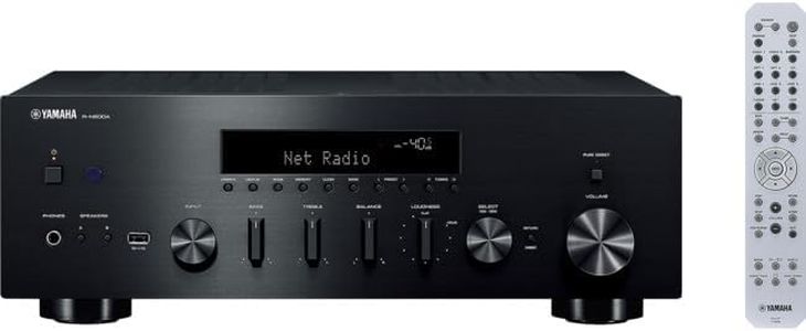Yamaha R-N600A 2-Ch Network Amp - 80W RMS Network Receiver, Black