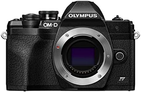 Appareil photo Micro Four Thirds Olympus OM-D E-M10 Mark IV, capteur 20 MP, stabilisateur d'image sur 5 axes, écran LCD pour selfies, viseur électronique, vidéo 4K, autofocus puissant, Wi-Fi, noir