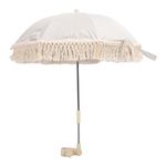 VGEBY Baby Outdoor Parasol, Reliable Sun Protection Children Outdoor Beach Umbrella Umbrellas for Strollers Photography Props Seaside Garden On-Course Accessories (Beige)