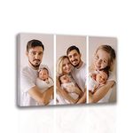 CCWACPP Custom Canvas Wall Art Collage Photo Canvas Print Personalized Canvas Prints with Your Multi Photos Decor Frame (16"x24"(40x60cm)