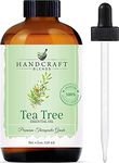 Handcraft Blends Tea Tree Essential Oil - Huge 118 ml - 100% Pure and Natural - Premium Grade with Glass Dropper