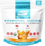 Granite 10g Essential Amino Acids Powder | Muscle Recovery Supplement for Muscle Growth | 7g BCAA Powder with Electrolytes | 30 Servings | Orange Creamsicle Flavor | Soy & Gluten Free | Made in USA