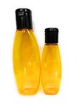 Alif Empty PET Bottle with Flip Top Cap Transparent Golden Brown for Sanitizer/Shampoo/Oil/Lotion/Liquid Etc. (Pack of 5, 100 ml)