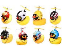 MEETOZ 8 Pack Duck Bike Bell, Little Yellow Duck Mountain Bike Decoration,Bicycle Horn Suitable for Outdoor Sports for Children And Adults