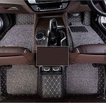 CYRER 7D car mat Full Set for Honda City (Model : 2014-2019) || Luxury Leather Double Car Floor Mat Complete Set || 100% Waterproof and Washable || Color : Black