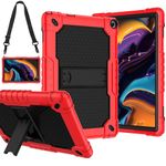 SOATUTO for Walmart Onn 10.1 Gen 3 Tablet Case DropProof Shockproof Cover with Handle Strap/Shoulder Strap/Kickstand Protective Case for Walmart Onn 10.1 Model 10071485 2022 Released (Red+Black)