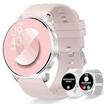 Smart Watch for Women (Make/Answer Call) Fitness Tracker for Android iOS Phones Waterproof Digital Watch with Heart Rate Sleep Monitor Pedometer AI Voice Control DIY Watch Face, Silver