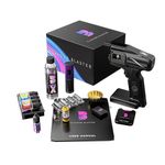 Flavour Blaster Cocktail Bubble & Smoke Gun Kit | Smoking Cocktail Machine. Edible Aroma &Bubbles | Smoke Bubble Gun for Elevating Drinks & Food with Flavour-Rich Clouds | Cocktail Gift Sets | Black