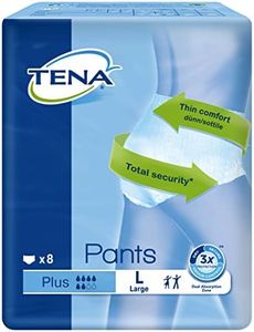 Tena Plus Pants, Large (Pack of 8)