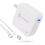 PAEBAI+ 100W USB C Charger GaN PD3.0 Compact Wall Fast Charger for MacBook Pro/Air, ThinkPad, Dell XPS, Google Pixelbook, Samsung Galaxy S23/S22, iPad Pro, iPhone 15 Pro 5A Type C Laptop Power Adapter