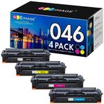 GPC Image 046 046H Toner Cartridge Compatible for Canon 046 046H CRG-046 for Color ImageCLASS MF733Cdw MF731Cdw MF735Cdw LBP654Cdw Printer Tray (Black, Cyan, Magenta, Yellow)