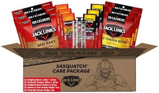 Jack Link's Beef Jerky Gift Basket Variety Pack - Includes Delicious Meat Sticks, Beef Steaks, and Tender Bites, Great Gift for Men, 15-Piece Assorted Jerky Gift Pack with Various Flavors