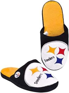 Forever Collectibles NFL Pittsburgh Steelers Men's Slip On Slippers Large 11-12