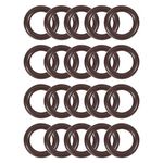 uxcell Fluorine Rubber O-Rings 14mm OD 9mm ID 2.5mm Width, Metric FKM Sealing Gasket, Pack of 20