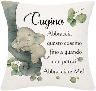Bommex Regalo per la cugina adorabile copricuscino Hug per la cugina o il cugino Regalo di compleanno per la cugina Regalo di laurea Regalo di Natale (cugina)