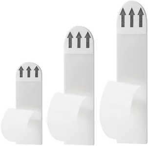 AITOLY Picture Hanging Strips, Heavy Duty Double Sided Wall Mount Adhesive Strips, Easy to Apply and Remove, Residue Free(L(3.66IN*0.78IN)-50pc)