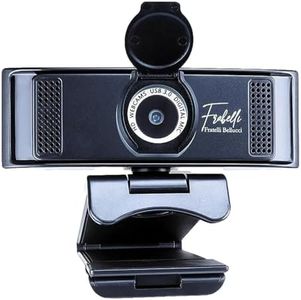 Webcam Pc Con Microfono Audio Full Hd Videocamera Copri Telecamera Privacy Camera Smart Cavo Usb Ruotabile Professionale Piccola Per Streaming Videoconferenza Computer Portatile Fisso Windows Android