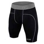 TCA Men's Pro Performance Compression Base Layer Thermal Under Shorts - Black, L Men