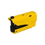 ABUS Brake disc lock Granit Detecto XPlus 8077 II SRA - Motorcycle lock with alarm - security level 18 - Yellow