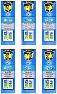 Raid Window Fly Trap, 4 Count (Pack of 6)