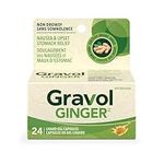 Gravol Ginger - Nausea and Upset Stomach Relief with Organic Ginger Extract - Non-Drowsy,Taste-Free and Easy to Swallow - 24 Liquid Gel Capsules (Pack of 1)