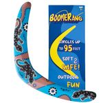 Boomerang for Adults and Kids, Boomerangs for Outdoor Sports & Games, Good Choice for Family activies, for Boys and Girls, Easy to Throw, EVA Foam, Different with Wooden Boomerang