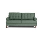 Wakefit Sofa Set for Living Room | 3 Year Warranty | 3 Seater Sofa, Sofa Set, Wooden Sofa Set for Living Room, Three Seater Sofa - Dreamer (Fabric, Omega Green) 3-Person Sofa