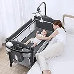 ANGELBLISS 5 in 1 Baby Bassinet Bed