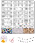 1800+ Letter Beads Set for DIY Friendship Bracelets, Alphabet Beads Kit with Crystal String, Pearls, Seed Beads & Charms, Perfect for Jewelry Making, Crafts, Necklaces & Bracelets