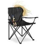 Unibos Folding Camping Chairs Lightweight Durable Compact - Portable Chair with Cup Holder Perfect for Camping, Festivals, Garden, Caravan Trips, Fishing, Beach and BBQs