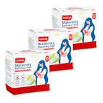 LuvLap Extra Absorbent Maternity Pads, 10's x 3 Pack (30 Pads), 0-2 Weeks Post-Birth, After Delivery Pad for Heavy Flow, Sanitary Pads for Women, Ultra Soft Pads for Maternity Flow,Postpartum Bleeding