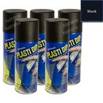 5 X Plastidip Plastic / Rubber Paint - Spray - Black