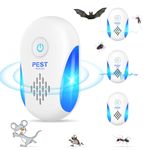 2024 Upgraded Ultrasonic Pest Repeller, Arsiminda Powerful Mouse Repellent Plug in Indoor Pest Control, Effective Against for Mice, Rats, Mosquitoes, Cockroach, Moths, Ants, Rodent, Spider(2 Pack)