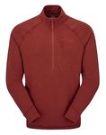 Rab Men's Nexus Pull-On Lightweight Fleece Jacket for Trekking & Climbing - Tuscan Red - Medium