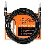 BestSounds Guitar Cable 3M, Electric Guitar Cable Amp Cord Instrument Cable for Acoustic Guitar Bass Keyboard Amplifier and Pro Audio (Straight to Straight)