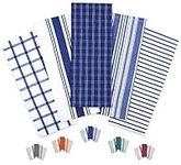 Trade Fountain Kitchen Towels - Pack of 5 Dish Towels for Kitchen Accessories - 19 x 27 INCHES Extra Large Highly Absorbent Dish Cloth - Reusable Hand Towels - 100% Pure Cotton Fabric