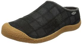 KEEN Men's Howser Harvest Recycled Leather Comfortable Indoor Outdoor Slip On Mules, Black/Birch, Numeric_11