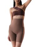 BUTTCHIQUE Shorty Core Tightening & Thigh Sculpting (Coco Brown Colour) Shapewear for Natural Contour, Compression, Butt-Lift & Back Support (4XL)