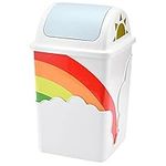 Rainbow Trash Can (1-Pack),Cute Was