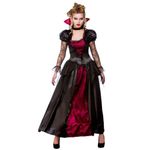 Adult Ladies Deluxe Vampire Queen Fancy Dress Costume (Small)